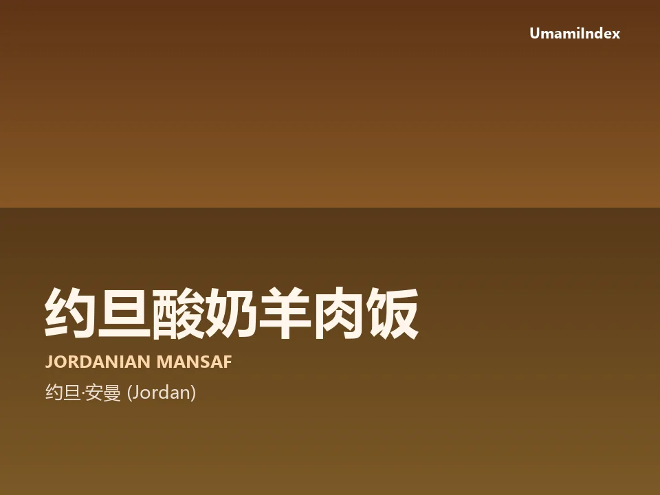约旦酸奶羊肉饭