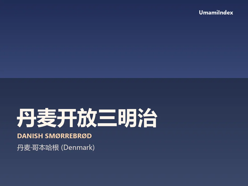 丹麦开放三明治